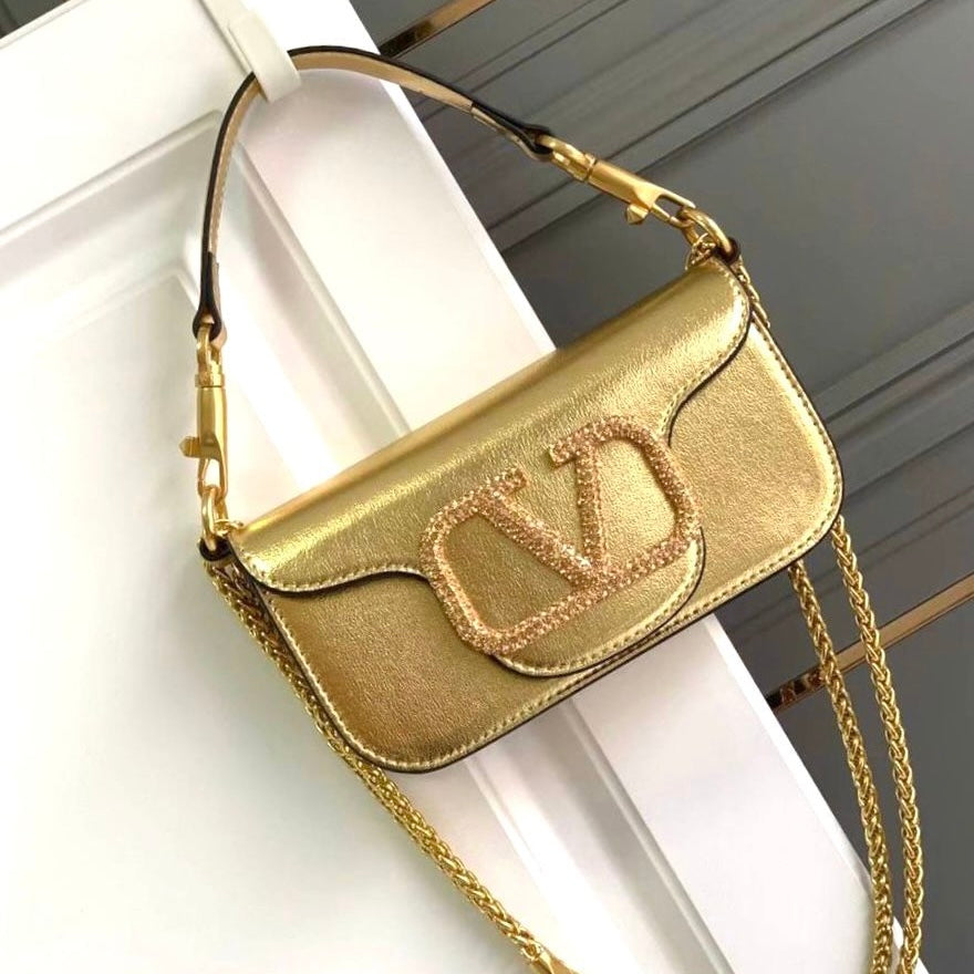 Valentino Loco shoulder jewel Logo Small Bag