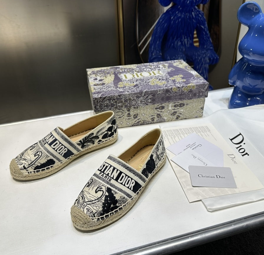 Dior Dway embroidered shoes