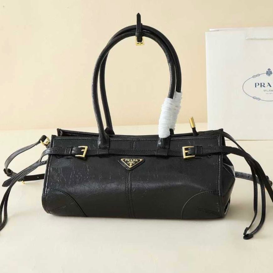 Prada Travertine Medium Leather Bag