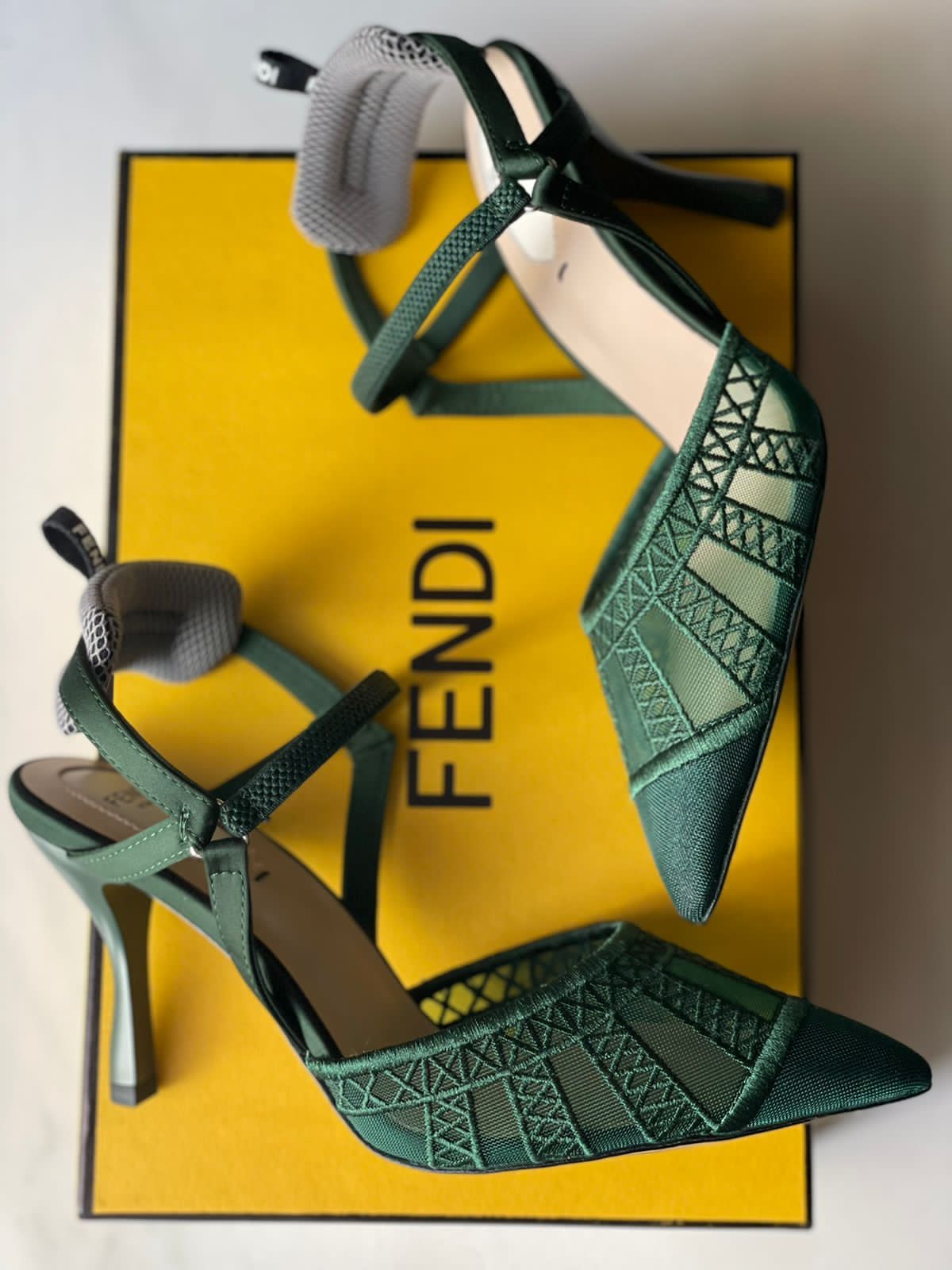 Fendi Colibrì Mesh Slingback Shoes