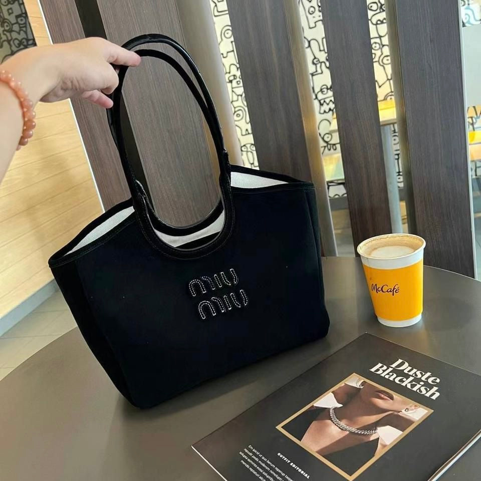 Miu Miu Ivy Suede Tote Bag