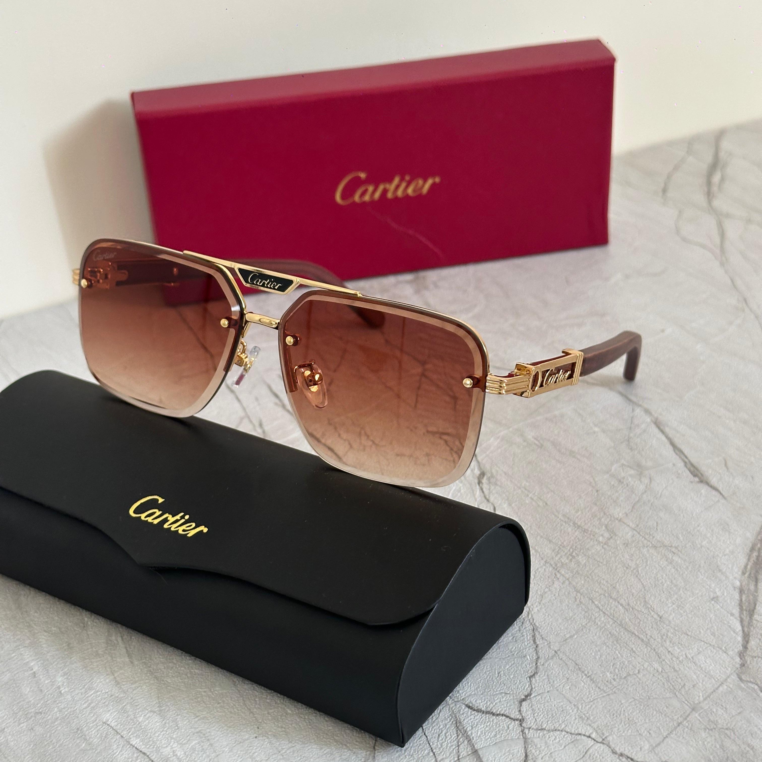 Cartier CT0398O Santos de Cartier Sunglasses