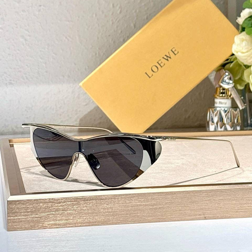 Loewe Mask Sunglasses in Metal