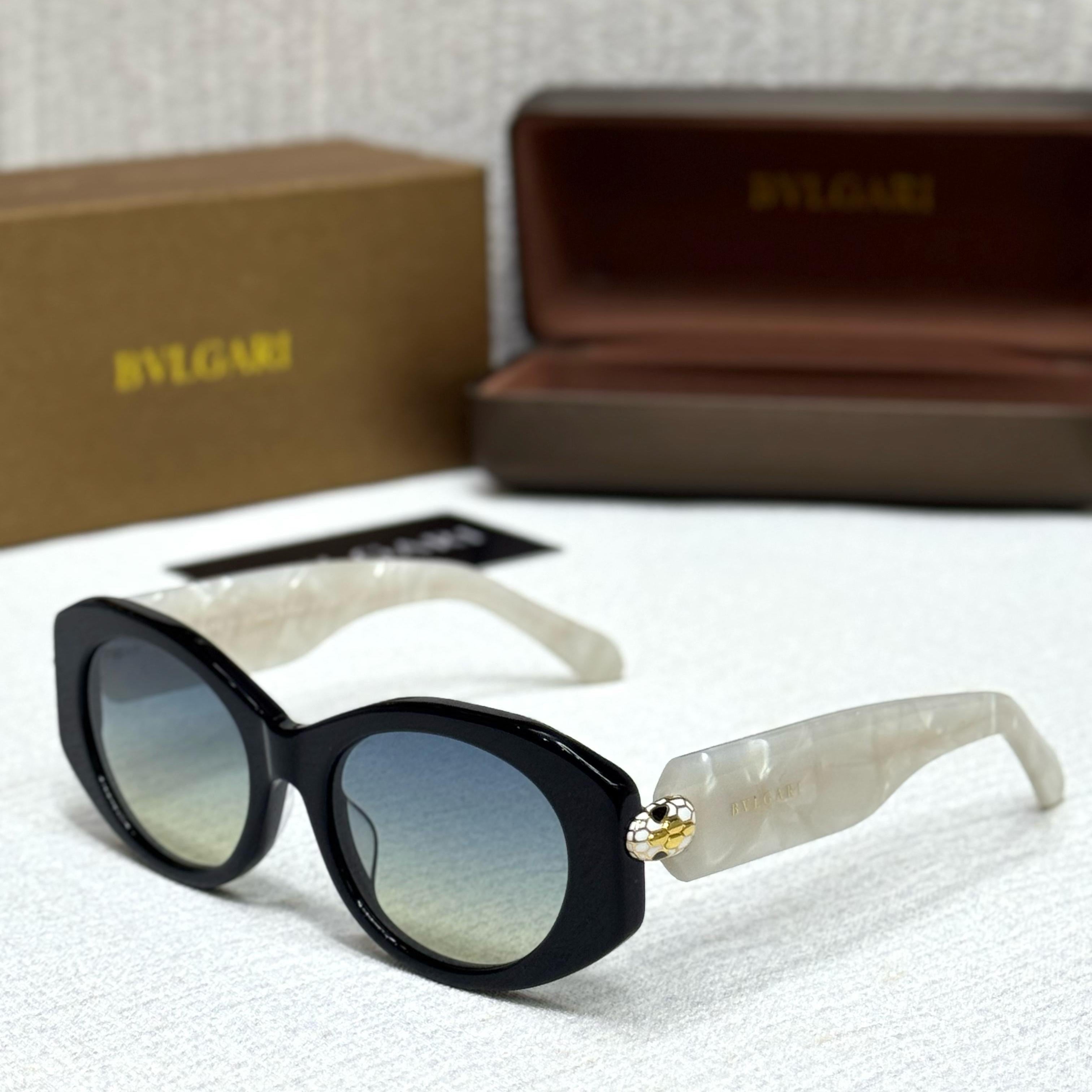 Bvlgari Serpenti Oval Frame Sunglasses