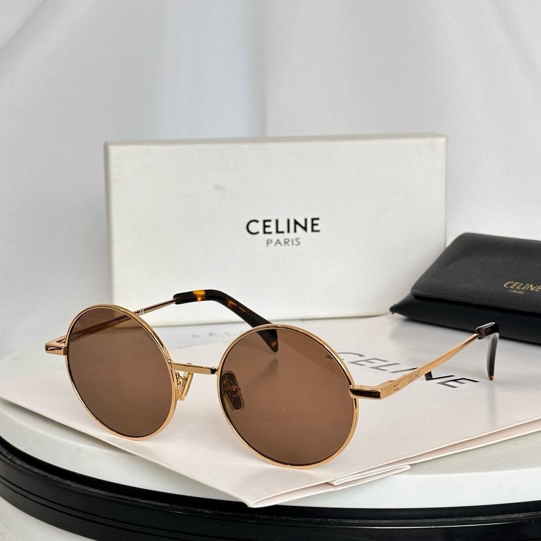 Celine Round Metal Sunglasses