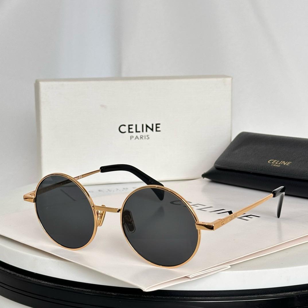 Celine Round Metal Sunglasses