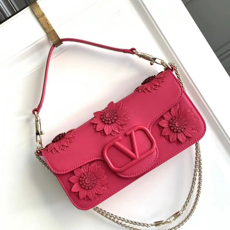 Valentino Loco Shoulder Bag With Appliqué flower