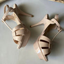 YSL Tribute Platform Shoes in Patent Leather