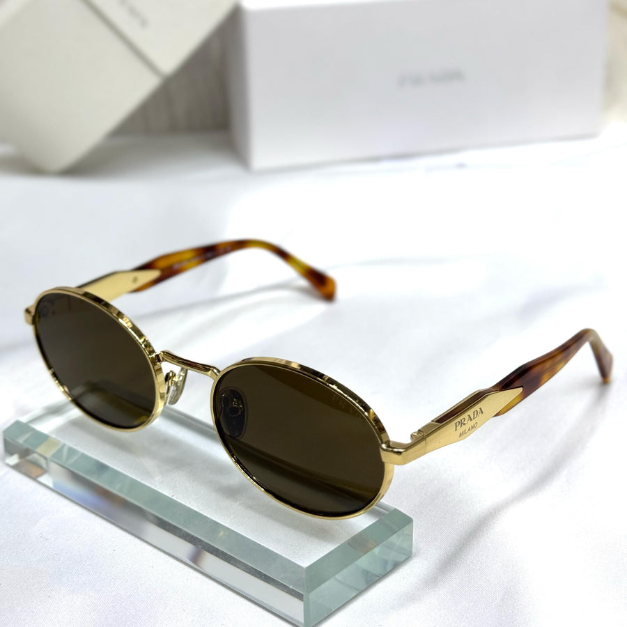 Prada Oval Metal Sunglasses – PR 64XS Style