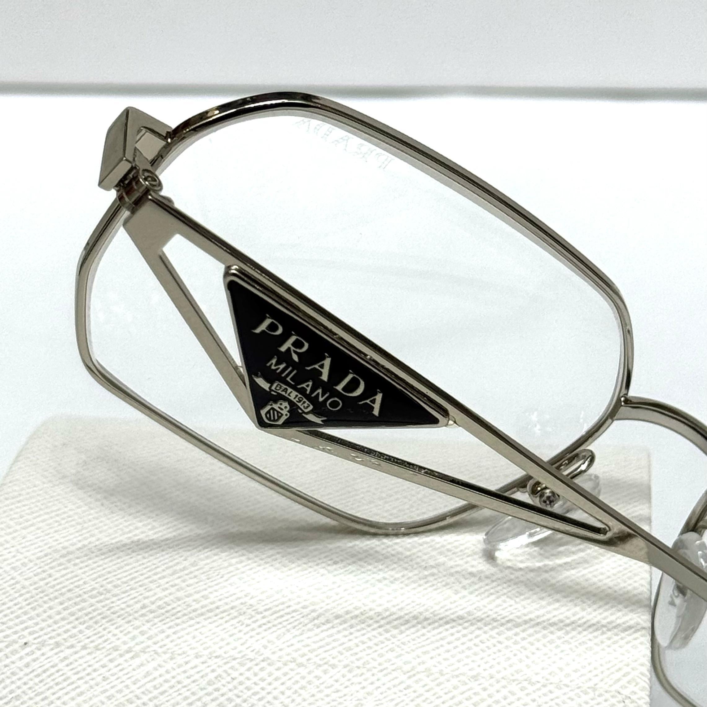 Prada Oversized Metal Optical Glasses – PR 63YV Style