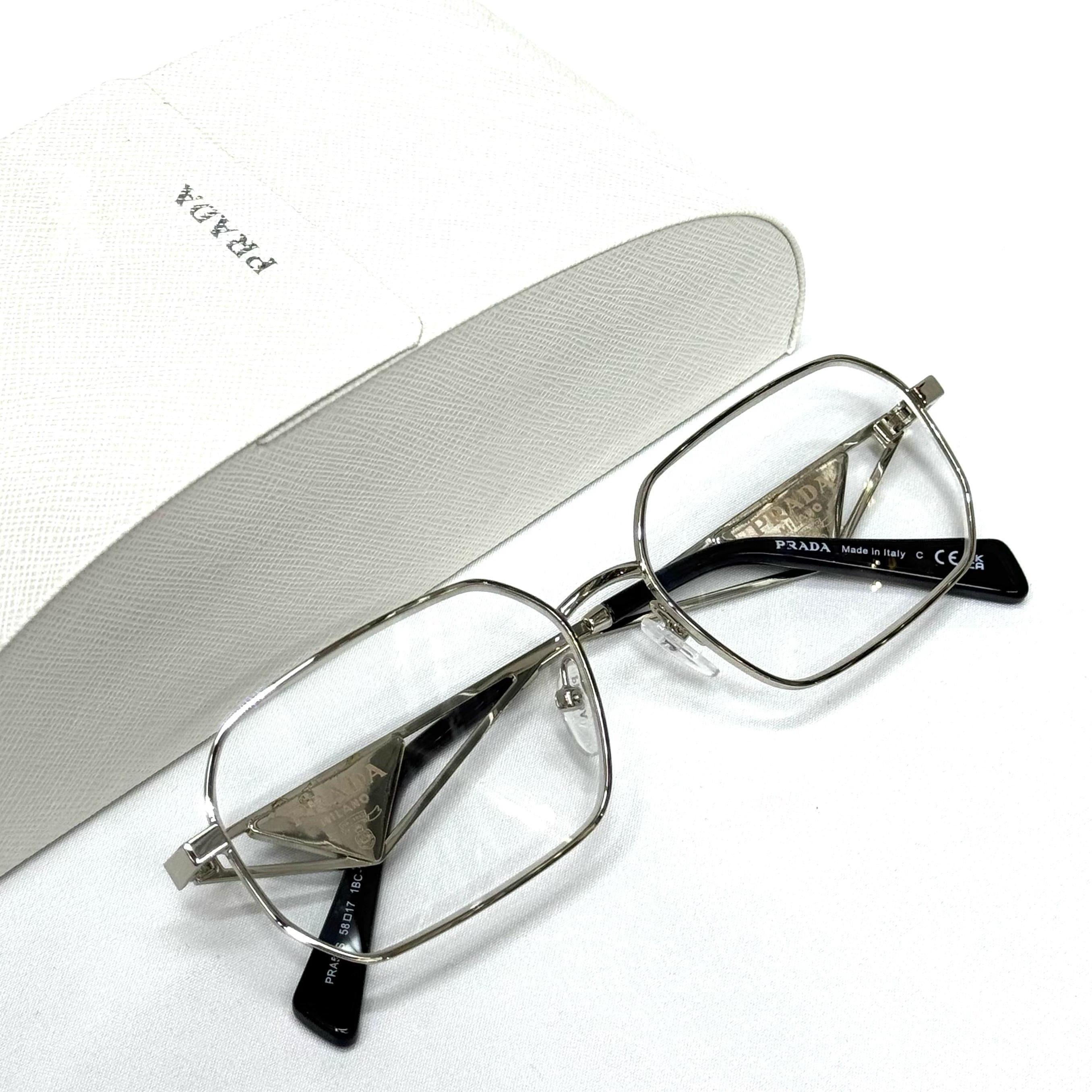 Prada Oversized Metal Optical Glasses – PR 63YV Style