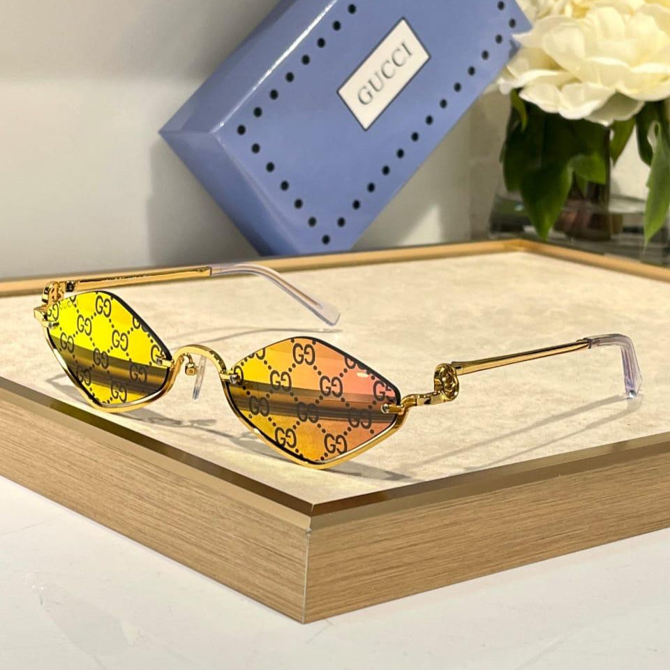 Gucci GG1086S Rectangular Ivory Sunglasses #2