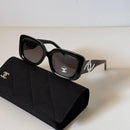 Chanel Square Gloss Black Sunglasses