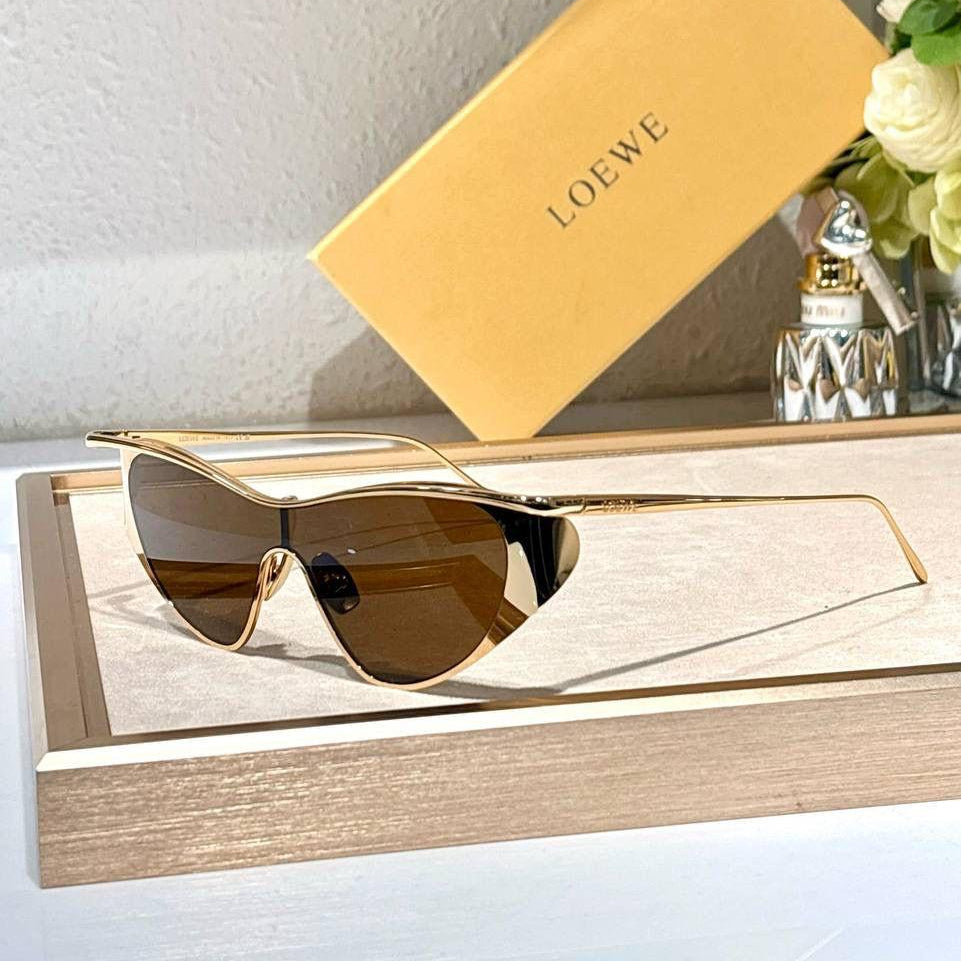 Loewe Mask Sunglasses in Metal