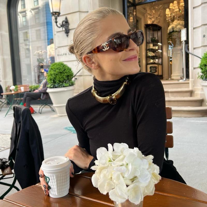 Chanel 5435 Tortoiseshell Oversized Sunglasses