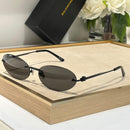 Balenciaga Oval Metal Sunglasses
