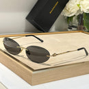 Balenciaga Oval Metal Sunglasses