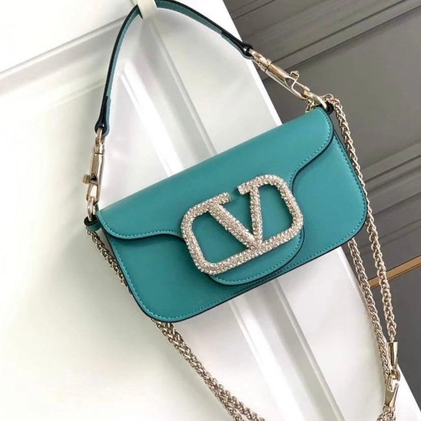 Valentino Loco shoulder jewel Logo Small Bag
