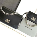 Balenciaga large BB Soft Flap Leather Shoulder Bag