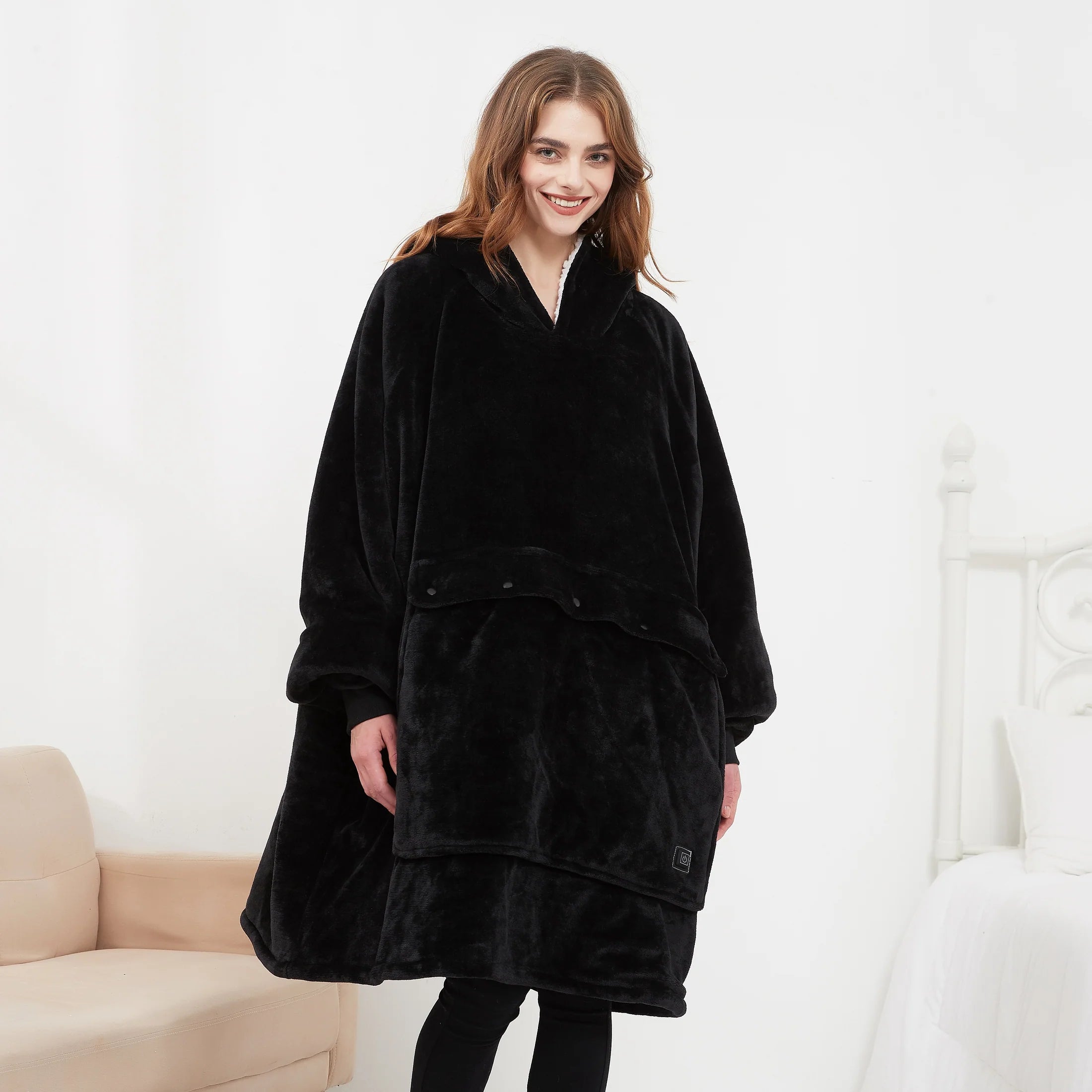CozyWarmth USB Heated HoodieBlanket