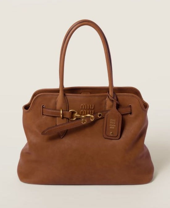 Miu Miu Aventure Nappa Leather Bag