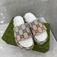 Gucci denim platform shoes