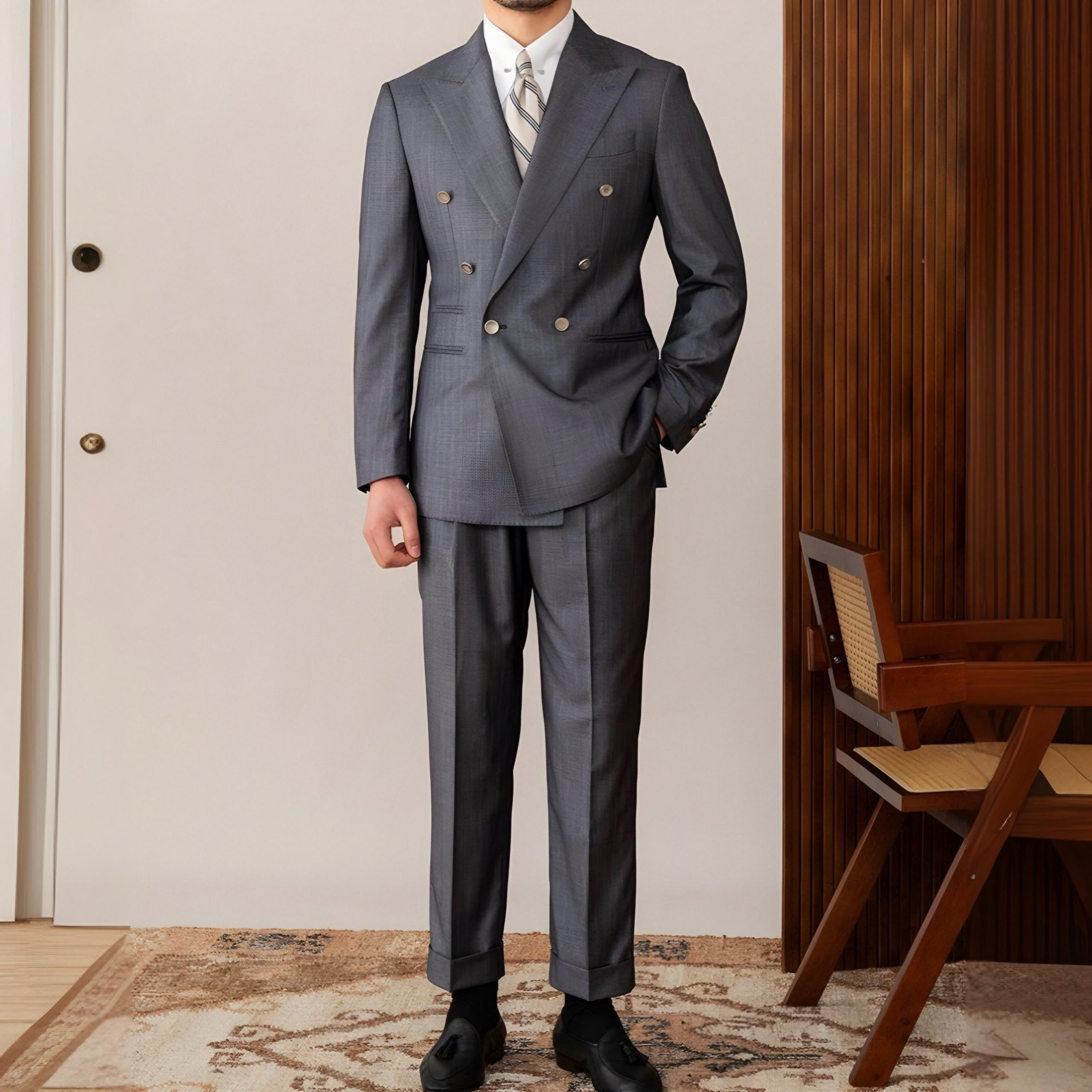 Gray Veroza Suit (Includes: Jacket + Trousers)