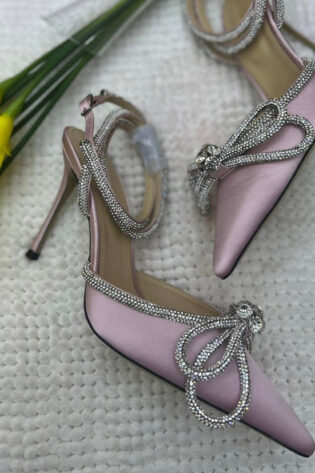 Mach & Mach Double Bow Satin Shoes