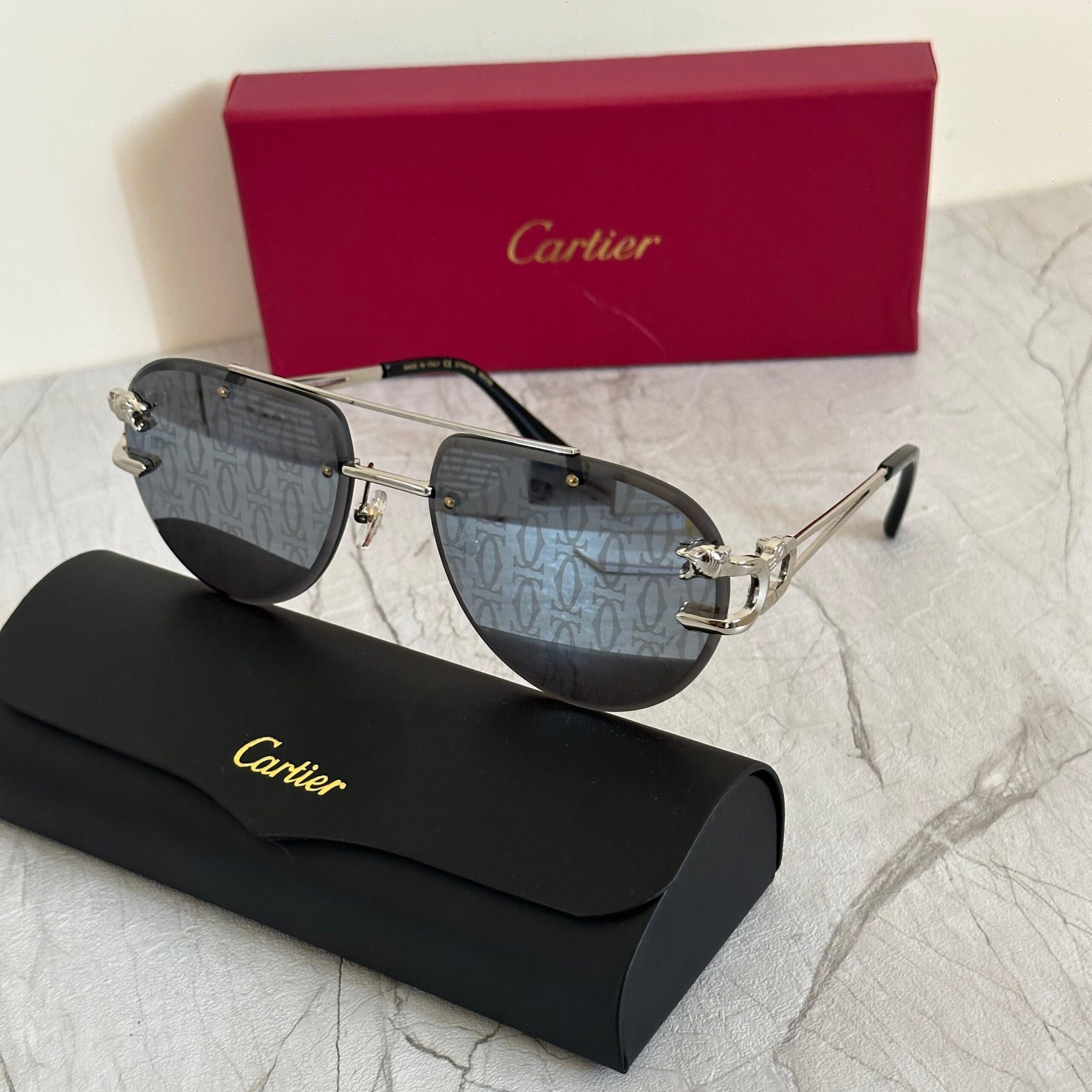 Cartier CT0368S Panthère de Cartier Shield Sunglasses - Image 2