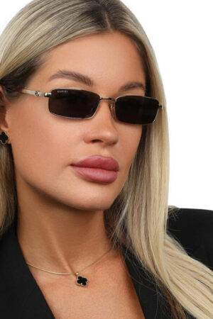 Gucci GG3525 Rectangular Slim Sunglasses