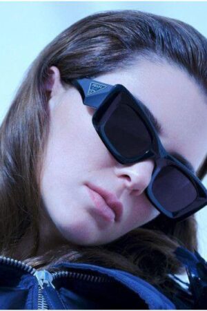 Prada Black Cat-Eye Sunglasses – PR 17WS Style