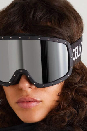 Celine Crystal-Studded Ski Sunglasses