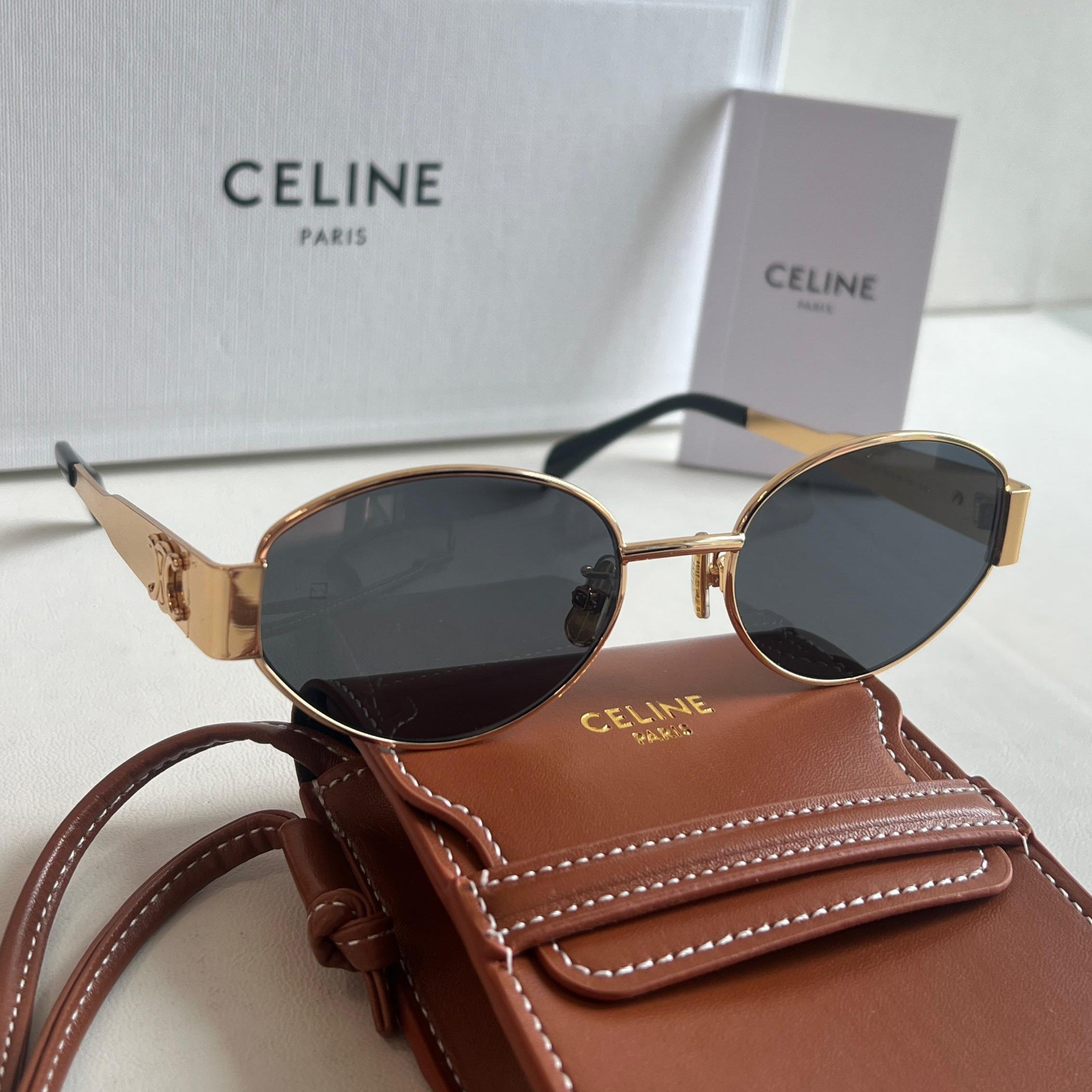 Celine Oval Frame Sunglasses - Image 3