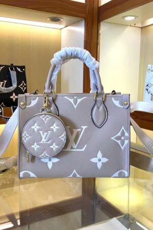 Louis Vuitton OnTheGo Pm Bag - Gray, Witht Box