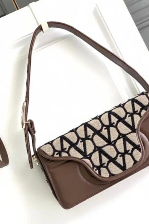 Valentino Garavani Small Sculpture Monogram Canvas Bag