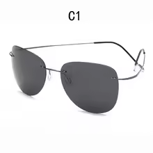 Pilot Polarized Sunglasses Men Rimless Titanium Alloy Ultralight SunGlasses Women Driving Sports Fishing Glasses Summer Style
